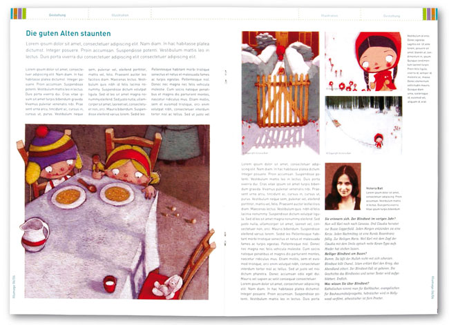 Konzeption des Corporate Designs für eine Illustration-Zeitschrift