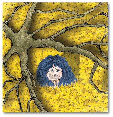 Illustration zu der Erzählung 'Fee'.